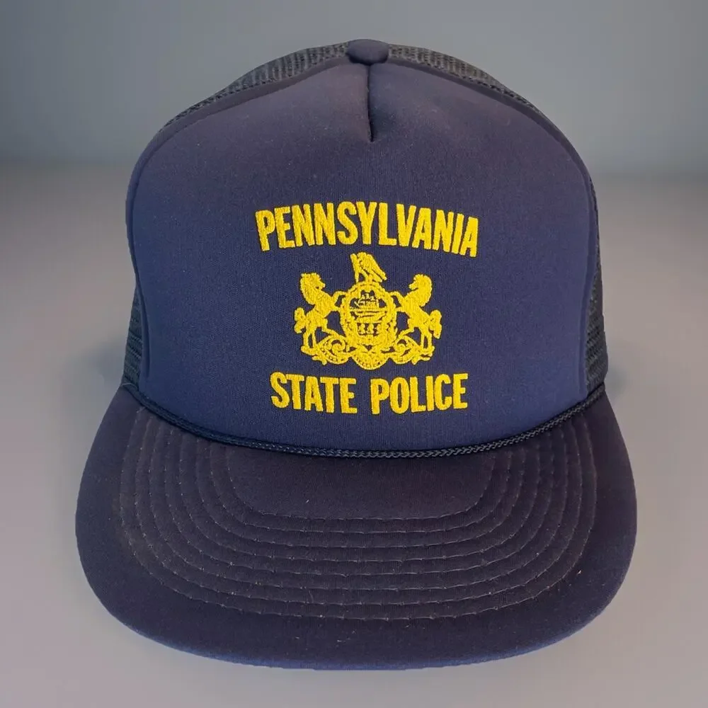 RARE Vintage 80s PA STATE POLICE Snapback BOX SHIPPED